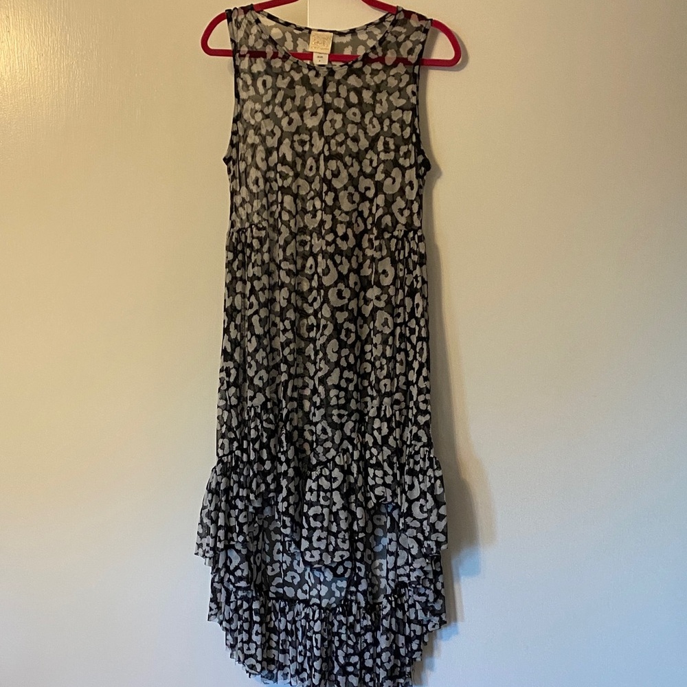 Stylish Zadie B’S Leopard Print High-Low Dress